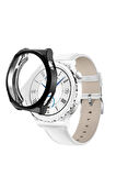 Huawei Watch Gt3 Pro 43mm ile Uyumlu Kasa Ve Ekran Koruyucu 360 Tam Koruma Silikon Kılıf
