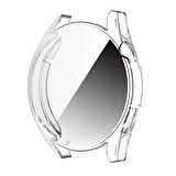 Huawei Watch Gt3 46mm ile Uyumlu Kasa Ve Ekran Koruyucu 360 Tam Koruma Silikon Kılıf