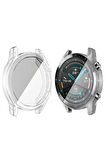 Huawei Watch Gt2 46mm ile Uyumlu Kasa Ve Ekran Koruyucu 360 Tam Koruma Silikon Kılıf