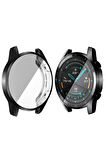 Huawei Watch Gt2 46mm ile Uyumlu Kasa Ve Ekran Koruyucu 360 Tam Koruma Silikon Kılıf