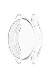 Samsung Galaxy Watch 7 44mm ile Uyumlu Kasa Ve Ekran Koruyucu 360 Tam Koruma Silikon Kılıf