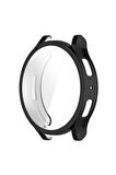 Samsung Galaxy Watch 6 40mm ile Uyumlu Kasa Ve Ekran Koruyucu 360 Tam Koruma Silikon Kılıf