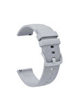 Samsung Galaxy Watch Active 2 40mm/44mm ile Uyumlu Kordon Jel Silikon Tokalı Kayış