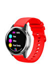 Samsung Galaxy Watch Active 2 40mm/44mm ile Uyumlu Kordon Jel Silikon Tokalı Kayış