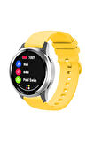 Samsung Galaxy Watch Active 2 40mm/44mm ile Uyumlu Kordon Jel Silikon Tokalı Kayış