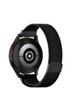 Huawei Watch Gt3 Pro 43mm Seramik ile Uyumlu Kordon Hasır Metal Örgü Mıknatıslı Milano Kayış