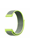 Mibro Watch X1 ile Uyumlu Kordon Kumaş Desenli Cırt Cırtlı Spor Kayış