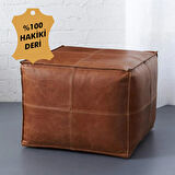 Tako %100 Hakiki Deri Puf - 45x45x45 cm