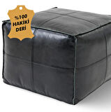 Tako %100 Hakiki Deri Puf - 45x45x45 cm