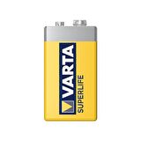 Varta Superlife Çinko 9 Volt Pil 12'li Paket