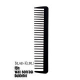 Bukleli Saç Fön Wax Sonrası Tarak Karbon Nano Absolute Professional