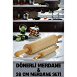 Kendinden Dönerli Merdane 2 li SET Fabelle Design