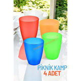 Bardak Seti Kamp Piknik Bardağı 4 ADET