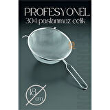 18 Cm Süzgeç 304 Paslanmaz Çelik