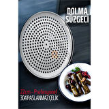 Sarma Dolma Süzgeci 22 cm 304 Paslanmaz Çelik