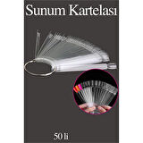 Takma Tırnak Sunum Kartelası ŞEFFAF