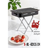 X-Xl Emaye Mangal Katlanır Ayaklı 62 x 35 cm