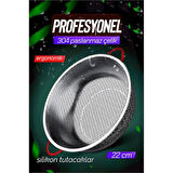 22 CM Kevgir Yuvarlak Süzgeç Profesyonel 304 Paslanmaz Çelik