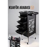 Raflı Kuaför Arabası Absolute Professional