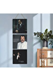 Ahşap Katlanabilir 3Lü Tablo - Tbl0069