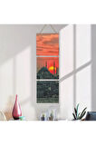 Ahşap Katlanabilir 3Lü Tablo - Tbl0093
