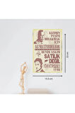 Ahşap Retro Mdf Poster , Komik Sözler , Duvar Yazıları , Manzara ,  Tarih , Edebiyat - Tbl0149