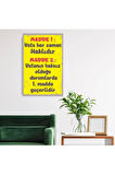 Ahşap Retro Mdf Poster , Komik Sözler , Duvar Yazıları , Manzara ,  Tarih , Edebiyat - Tbl0309