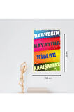 Ahşap Retro Mdf Poster , Komik Sözler , Duvar Yazıları , Manzara ,  Tarih , Edebiyat - Tbl0330
