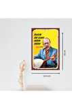 Ahşap Retro Mdf Poster , Komik Sözler , Duvar Yazıları , Manzara ,  Tarih , Edebiyat - Tbl0349