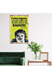 Ahşap Retro Mdf Poster , Komik Sözler , Duvar Yazıları , Manzara ,  Tarih , Edebiyat - Tbl0419