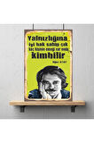 Ahşap Retro Mdf Poster , Komik Sözler , Duvar Yazıları , Manzara ,  Tarih , Edebiyat - Tbl0419