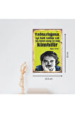 Ahşap Retro Mdf Poster , Komik Sözler , Duvar Yazıları , Manzara ,  Tarih , Edebiyat - Tbl0419