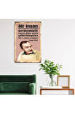 Ahşap Retro Mdf Poster , Komik Sözler , Duvar Yazıları , Manzara ,  Tarih , Edebiyat - Tbl0423