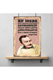 Ahşap Retro Mdf Poster , Komik Sözler , Duvar Yazıları , Manzara ,  Tarih , Edebiyat - Tbl0423