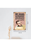Ahşap Retro Mdf Poster , Komik Sözler , Duvar Yazıları , Manzara ,  Tarih , Edebiyat - Tbl0423