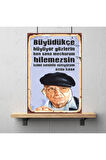 Ahşap Retro Mdf Poster , Komik Sözler , Duvar Yazıları , Manzara ,  Tarih , Edebiyat - Tbl0427