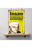 Ahşap Retro Mdf Poster , Komik Sözler , Duvar Yazıları , Manzara ,  Tarih , Edebiyat - Tbl0428