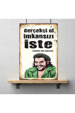 Ahşap Retro Mdf Poster , Komik Sözler , Duvar Yazıları , Manzara ,  Tarih , Edebiyat - Tbl0432