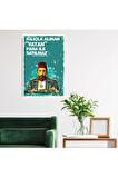 Ahşap Retro Mdf Poster , Komik Sözler , Duvar Yazıları , Manzara ,  Tarih , Edebiyat - Tbl0444