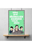 Ahşap Retro Mdf Poster , Komik Sözler , Duvar Yazıları , Manzara ,  Tarih , Edebiyat - Tbl0445
