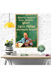Ahşap Retro Mdf Poster , Komik Sözler , Duvar Yazıları , Manzara ,  Tarih , Edebiyat - Tbl0454