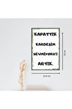 Ahşap Retro Mdf Poster , Komik Sözler , Duvar Yazıları , Manzara ,  Tarih , Edebiyat - Tbl0802