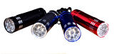 Süper Parlak 9 Ledli Metal Mini El Feneri