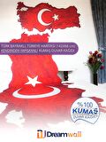 Dreamwall Türkiye Haritası, Türk Bayrağı Kendinden Yapışkanlı Duvar Kağıdı