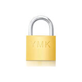 YMK Eko Sarı Boyalı Kısa Kancalı Asma Kilit 38mm