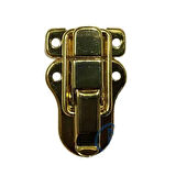 Sandık, Kutu Klipsi, Ön Kilidi - 48x30mm, Altın, 1 Adet