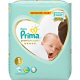 Prima Premium Care Bebek Bezi Ekonomik Paket 1 Beden 70 Adet
