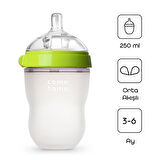 Comotomo Antikolik Silikon Biberon 250 ml 3-6 Ay Yeşil