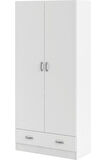 Aysu  Giyinme Dolabı - Çok Amaçlı Dolap - Gardırop 80 Cm-2 Kapaklı-1 Çekmeceli