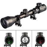 3-9X50 Zoomlu Dürbünü Kırmızı Yeşil İşik Çelik Gövde